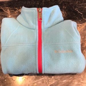 Girls Columbia fleece zip up jacket